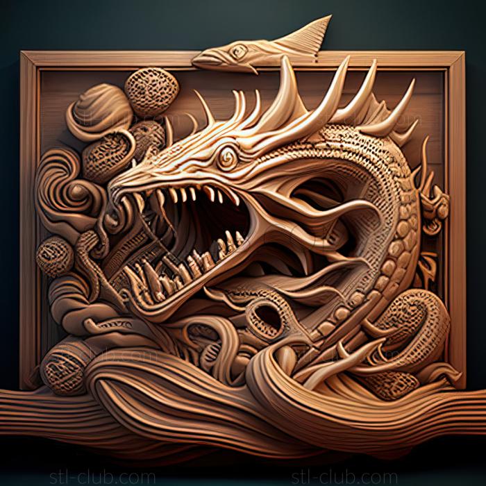 3D model st sea monster (STL)